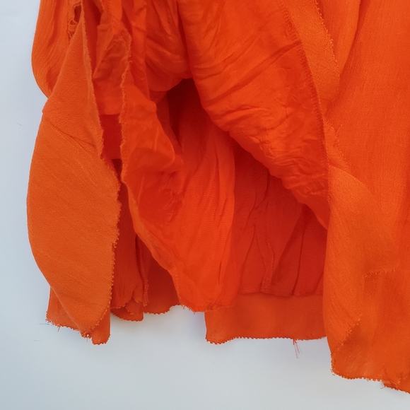 FREE People One Priscilla  Mini Dress Orange Size S - Picture 10 of 13